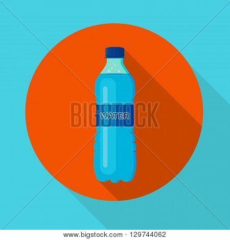 vector illustration of a bottle of clean water