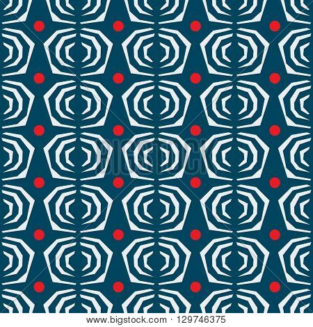 Japanese pattern seamless abstract vector with blue background
