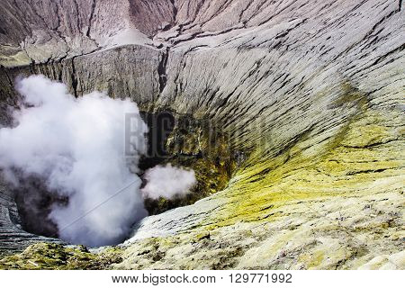 Creater of Bromo vocalno East Java Indonesia
