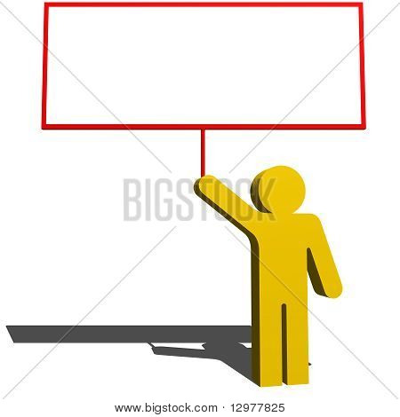 mand protesterer