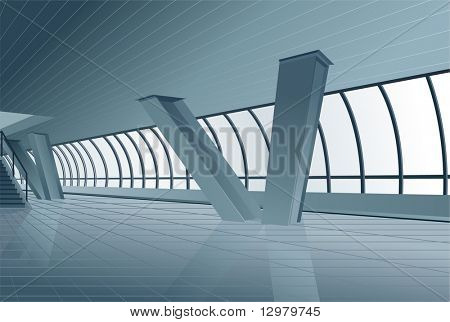เวกเตอร์ภายในอาคารที่ทันสมัย