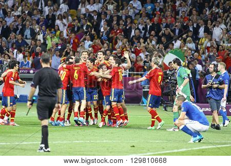 Uefa Euro 2012 Final Game Spain Vs Italy