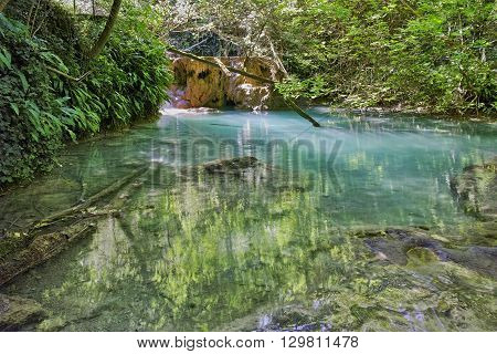 Amazing view of Krushuna Waterfalls, near the city of Lovech, Bulgaria