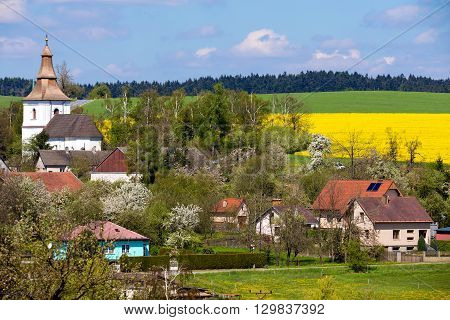 Small Church In Village