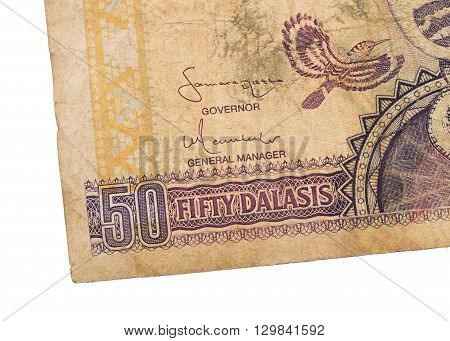 50 Gambian Dalasi Bank Note