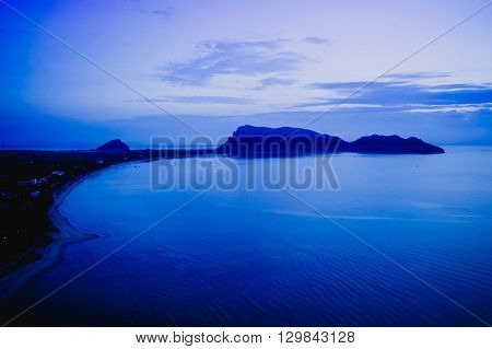 Sunrise at Ao Prachuab Prachuap Khiri Khan South of Thailand