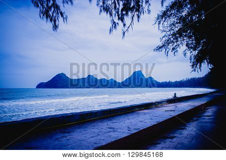 Sunrise at Ao Prachuab Prachuap Khiri Khan South of Thailand