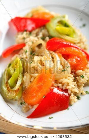 Leczo с рисом