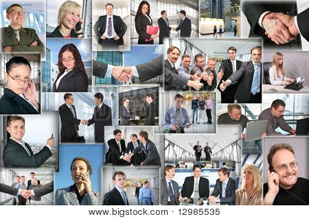 viele Business Bilder, collage