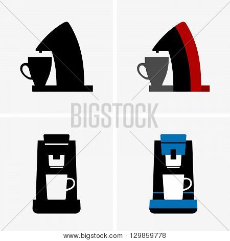 Set of single serve coffee makers ( shade pictures )