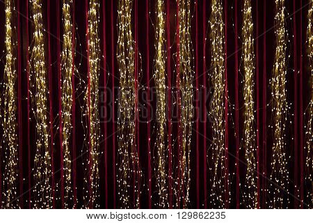 Abstract Of Hanging Fairy Lights
