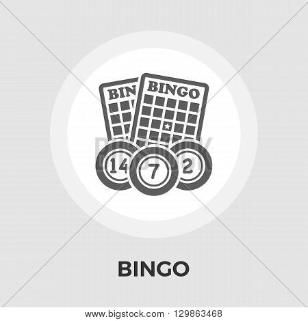Bingo Icon Vector. Flat icon isolated on the white background. Editable EPS file. Vector illustration.