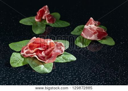 Jamon With Spinach