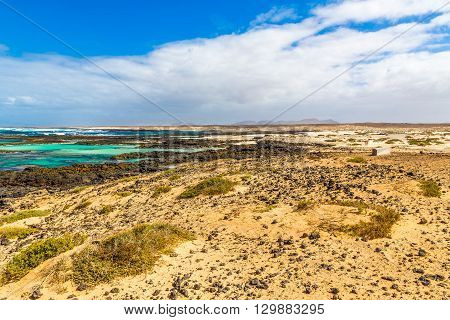 Rocky Coastline With Turquoise Lagoons - El Cotillo Fuerteventura Canary Islands Spain