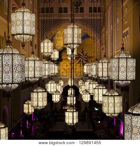Decoration Inside A Hotel In Dubai