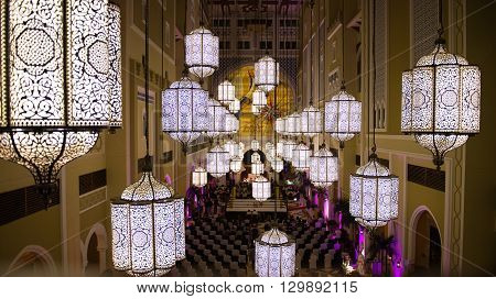 Decoration Inside A Hotel In Dubai