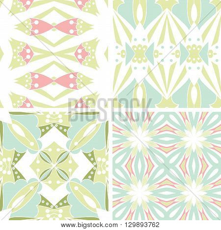 symmetrical geometric seamless pattern. Design element for art.