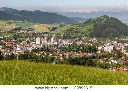 Overlook Of The City Of Ruzomberok In Slovakia