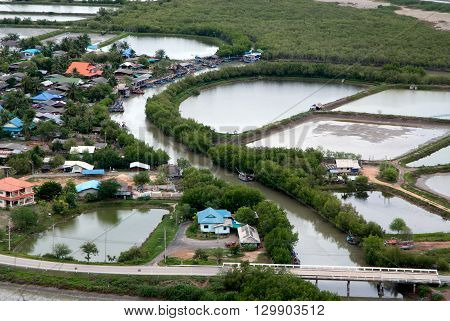 Scenic view of Khao Dang Viewpoint, Sam Roi Yod National park, Phra Chaup Khi Ri Khun Province in Middle of Thailand.