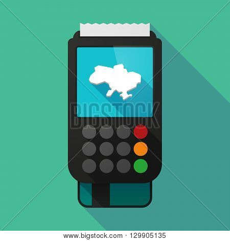 Long Shadow Dataphone With  The Map Of Syria