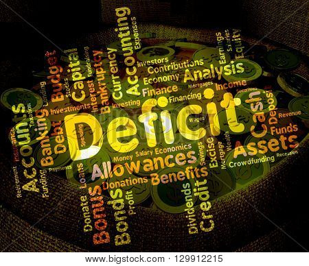 Deficit Word Means Bad Debt And Deficiency