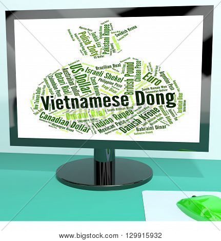 Vietnamese Dong Means Foreign Exchange And Banknotes
