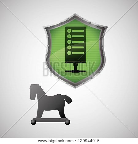 Security System  concept with icon design, vector illustration 10 eps graphic.