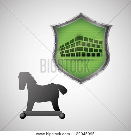 Security System  concept with icon design, vector illustration 10 eps graphic.