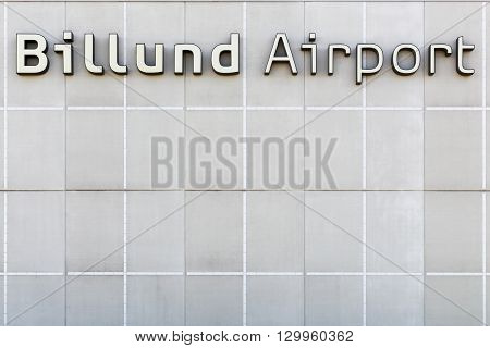 Billund, Denmark - May 14, 2016: Billund airport terminal in Denmark. Billund airport is the second largest airport in Denmark