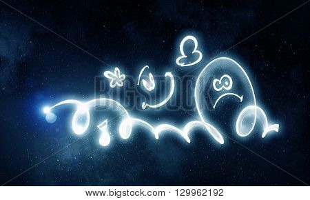 Happiness and freedon concept