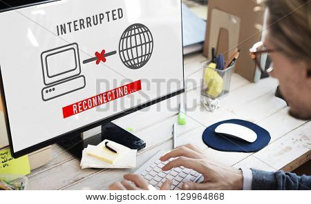 Interrupted Change Break Blocks Effect Fail Stop Concept