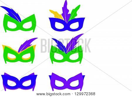 Mardi gras mask, vector mardi gras masks vector