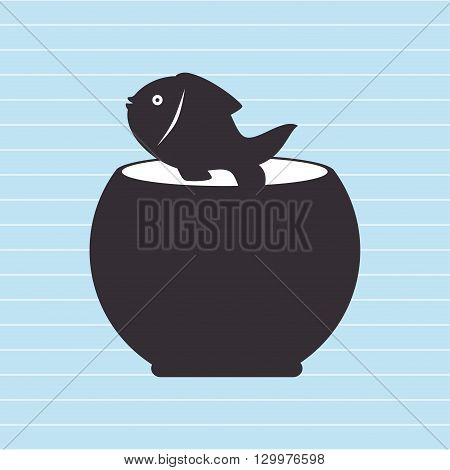 fish in fish tank design, vector illustration eps10 graphic