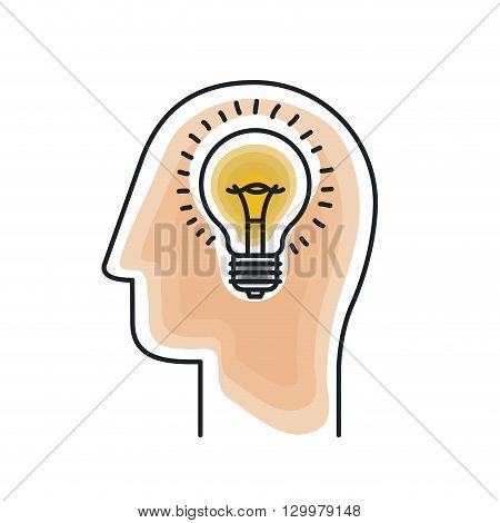 profile human design, vector illustration eps10 graphic