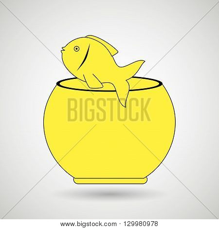 fish in fish tank design, vector illustration eps10 graphic