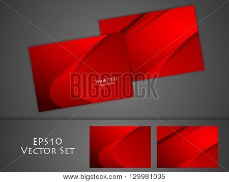 vector corporate bright business cards set. Elments for design. Eps10