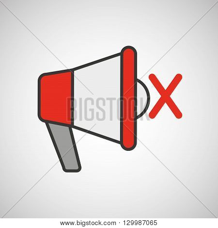 message with megafono design, vector illustration eps10 graphic