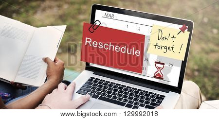 Reschedule Calendar Plan Planning Organizer Concept