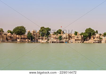Gadsisar Gadisagar Lake In Jaisalmer, Rajasthan, India