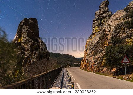 Night Scene In Monfrague Park, Extremadura, Spain