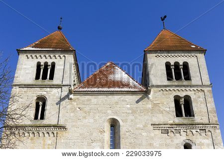 The Romanesque Monastery Church Of Ocsa, Hungary.