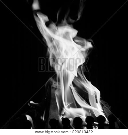 Hot Fire In The House Black White