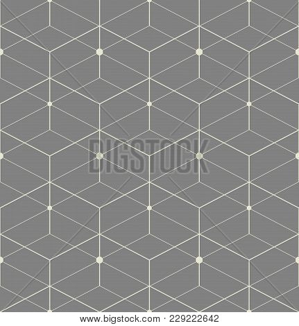 The Geometric Pattern With Lines. Seamless Vector Background. Grey Texture. Graphic Modern Pattern