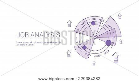 Job Analysis Business Template Web Banner With Copy Space Vector Illustration