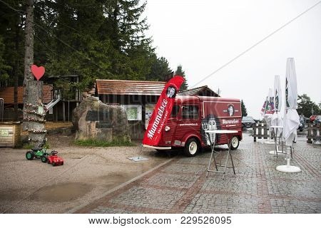 View Point For Travelers Take Photo And Padlocks Engraved With The Names Of Lovers, Locked Onto The