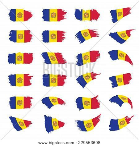 Andora Flag, Vector Illustration On A White Background