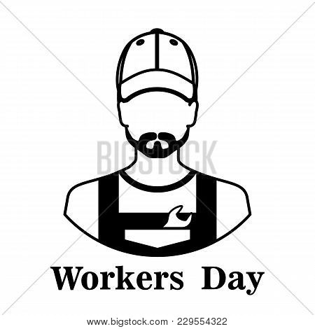 May 1 - Labor Day Logo For Poster, Banner, Brochure . May 1-labor Day On A White Background With A B