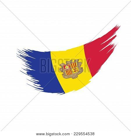 Andora Flag, Vector Illustration On A White Background