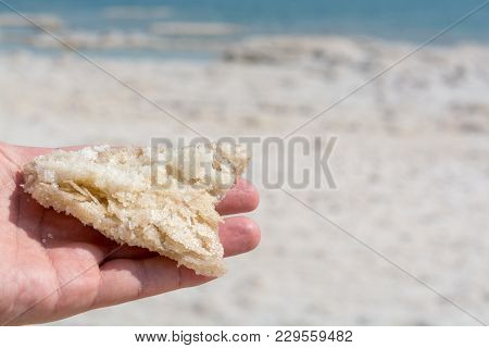 Lowest Salty Lake In World Below Sea Level Dead Sea, Full Of Minerals Near Luxury Vacation Resort Ei