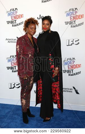 LOS ANGELES - MAR 3:  Dee Rees, Sarah M Broom_ at the 2018 Film Independent Spirit Awards at the Beach on March 3, 2018 in Santa Monica, CA